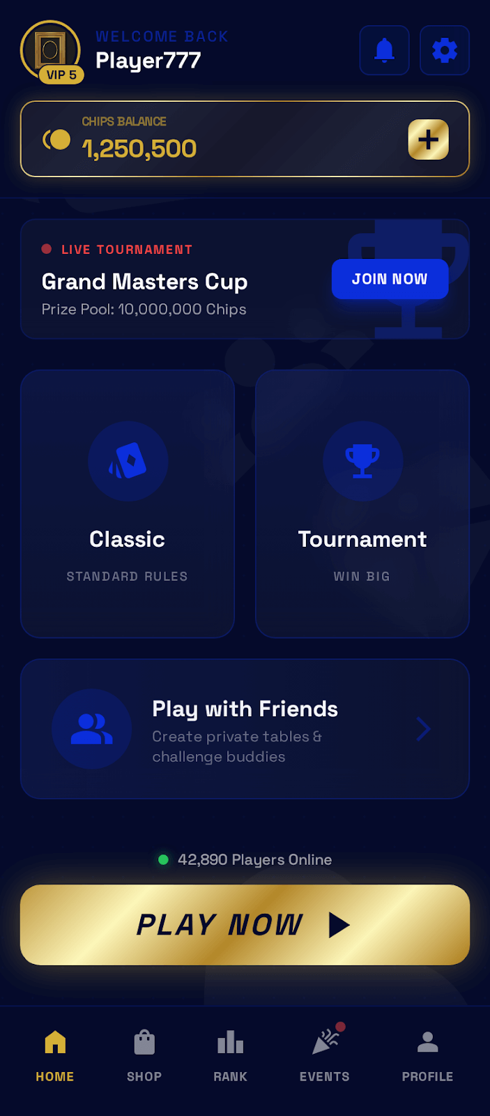 Teen Patti Gold App Screenshot - Game Table